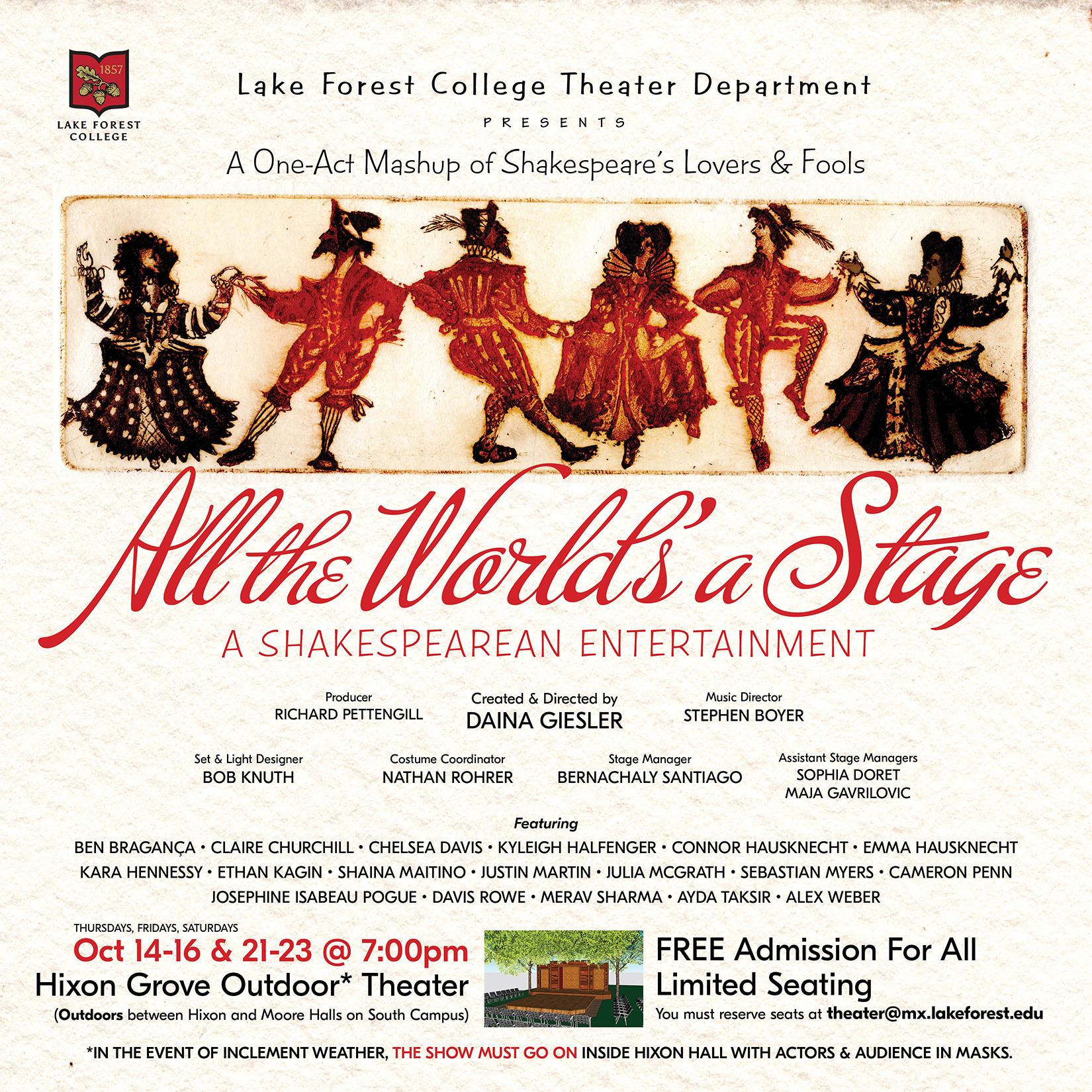 All the world's a stage poster