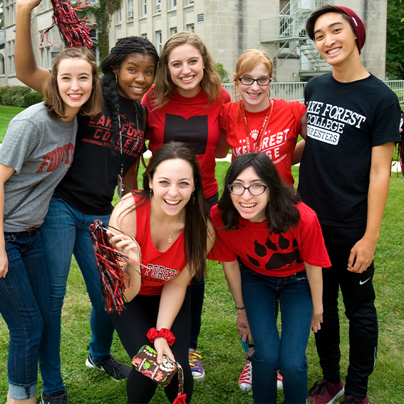 Students cheering
