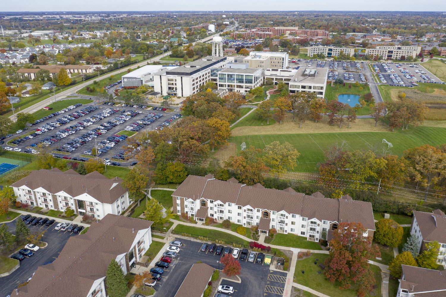 aerial view of rfu