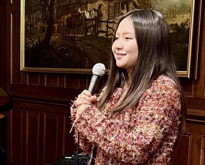Student singing