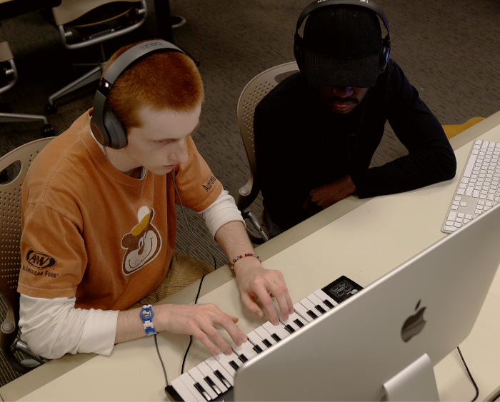 Finn Kraker composing music