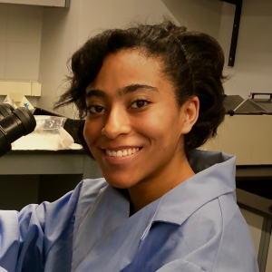 Student in lab