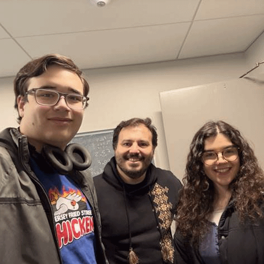 Peyton Shinohara, Samantha Pindiak, and Enrique Treviño