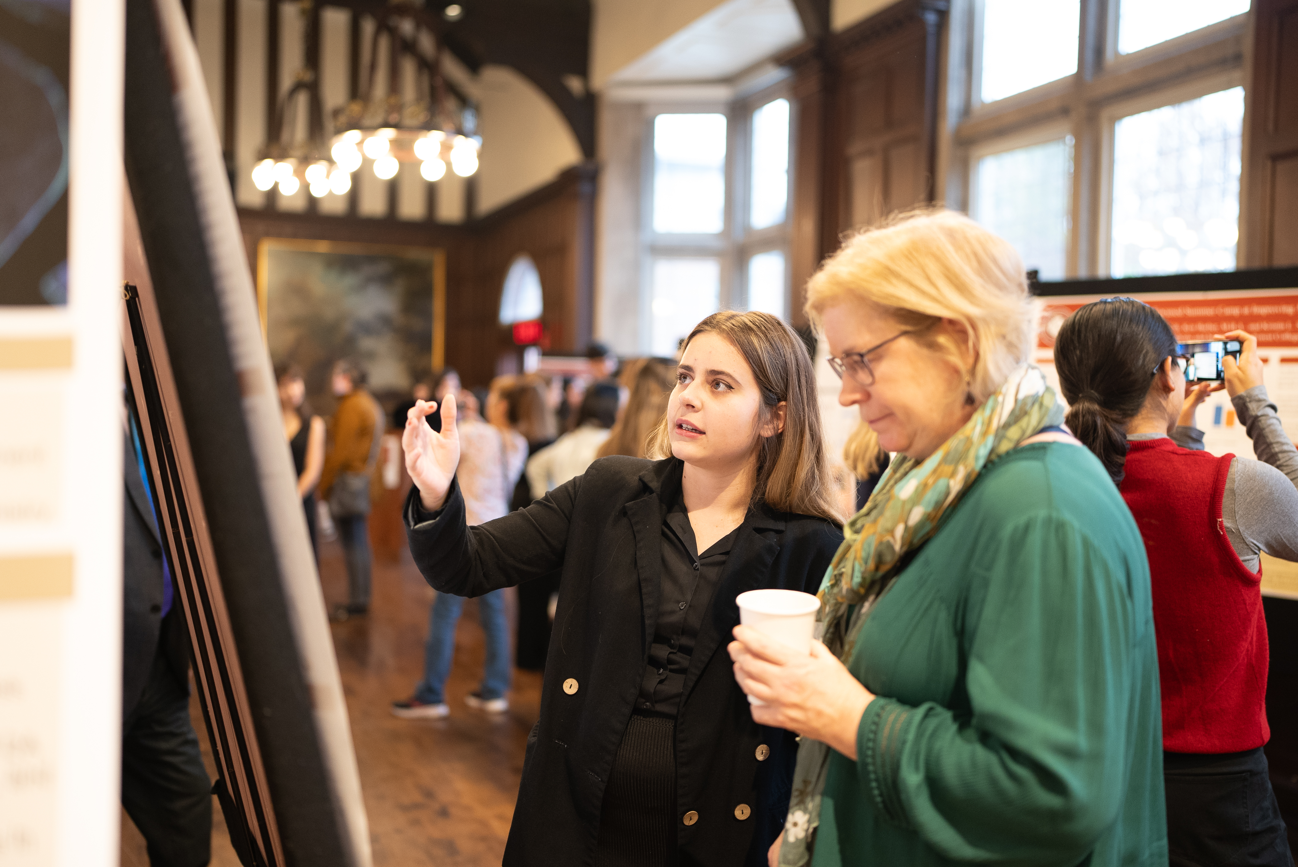 people on stage in costume during a theater production