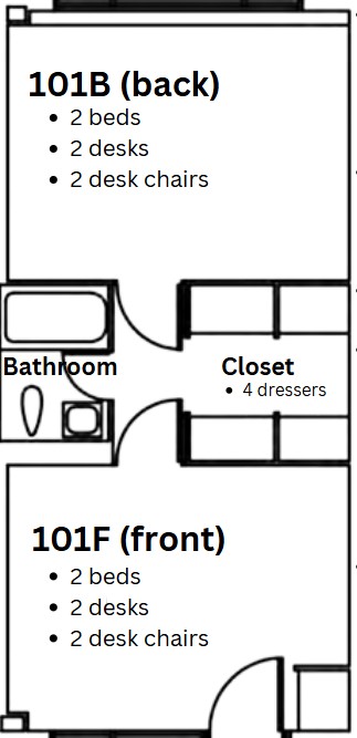adjoined double floor plan