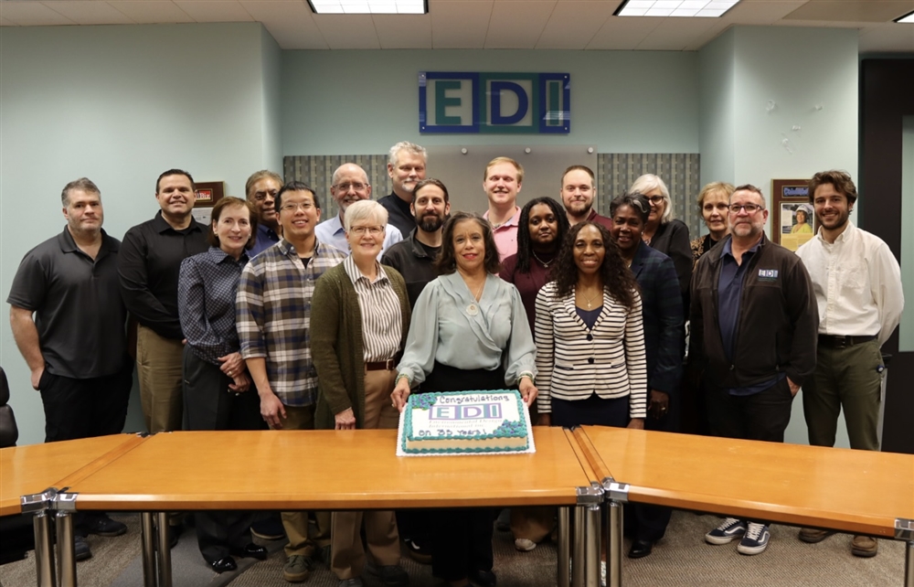 Leslie with her EDI team