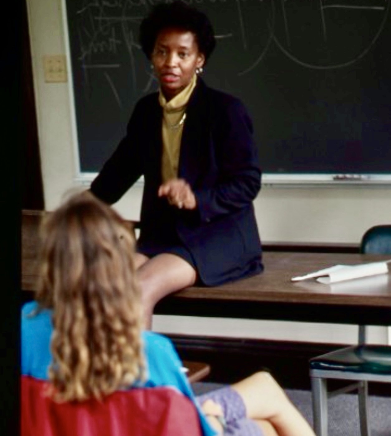 Judith Harmon in class