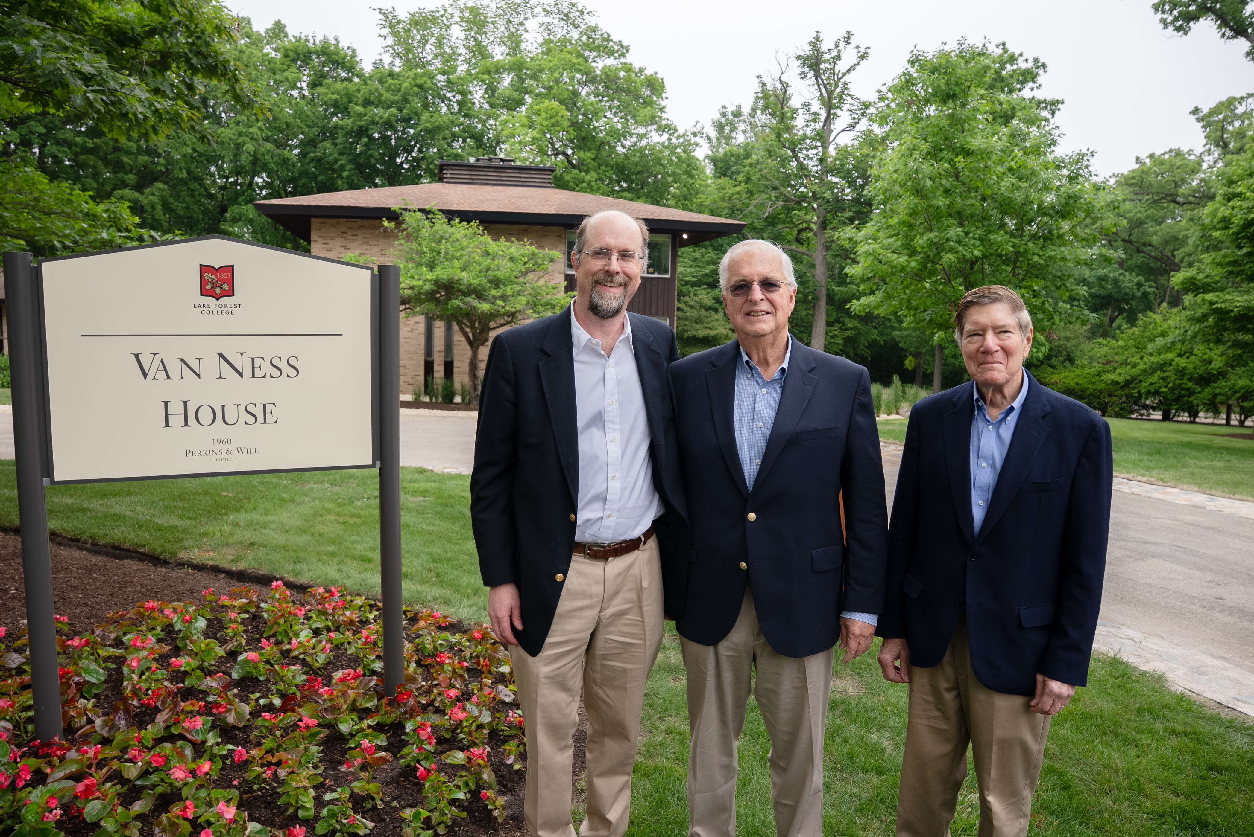 Gary Van Ness, Gardiner Van Ness, and Interim President Rob Krebs