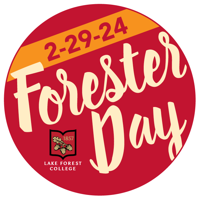 Forester Day Badge: 2-29-24, Forester Day, college logo