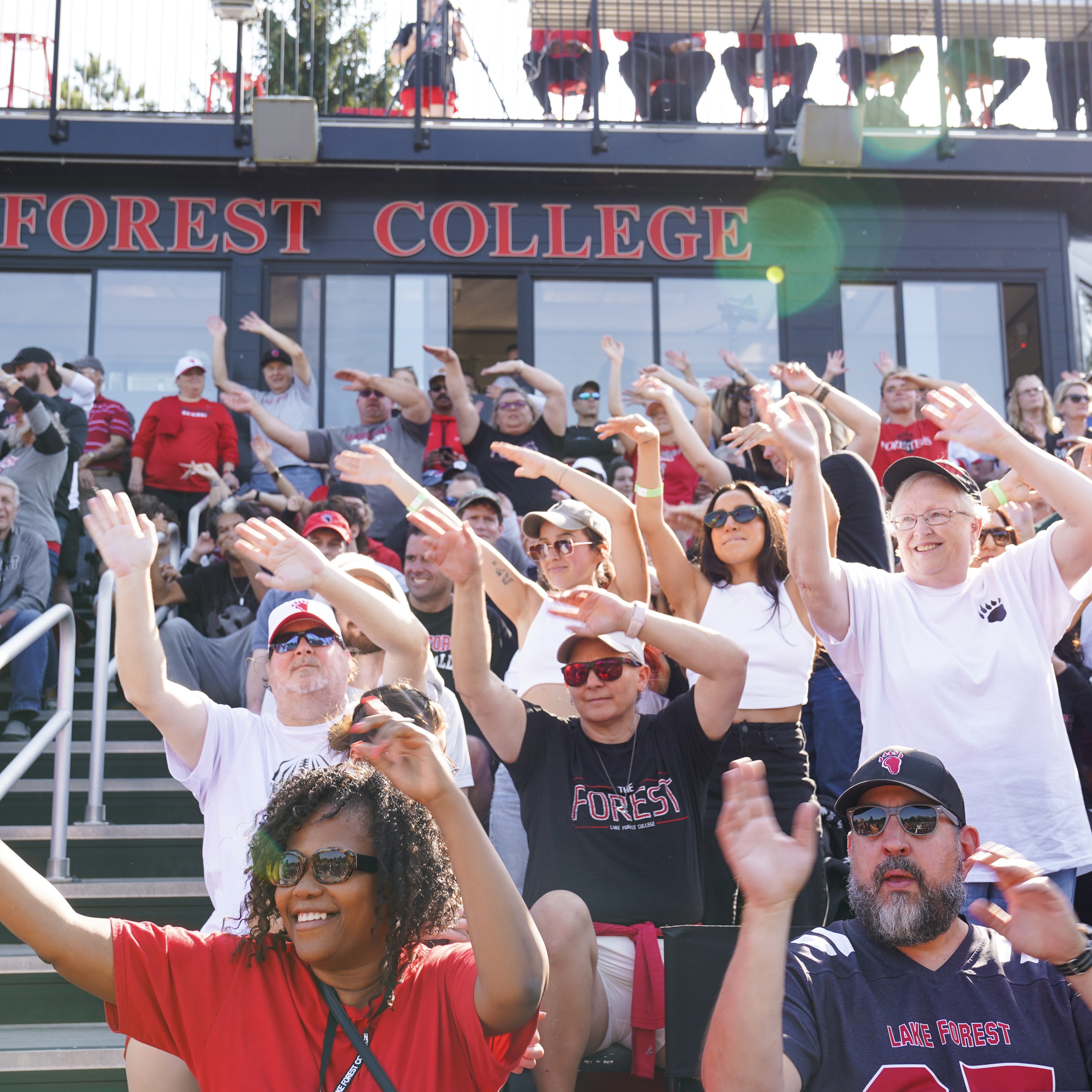 Alumni at Homecoming football game