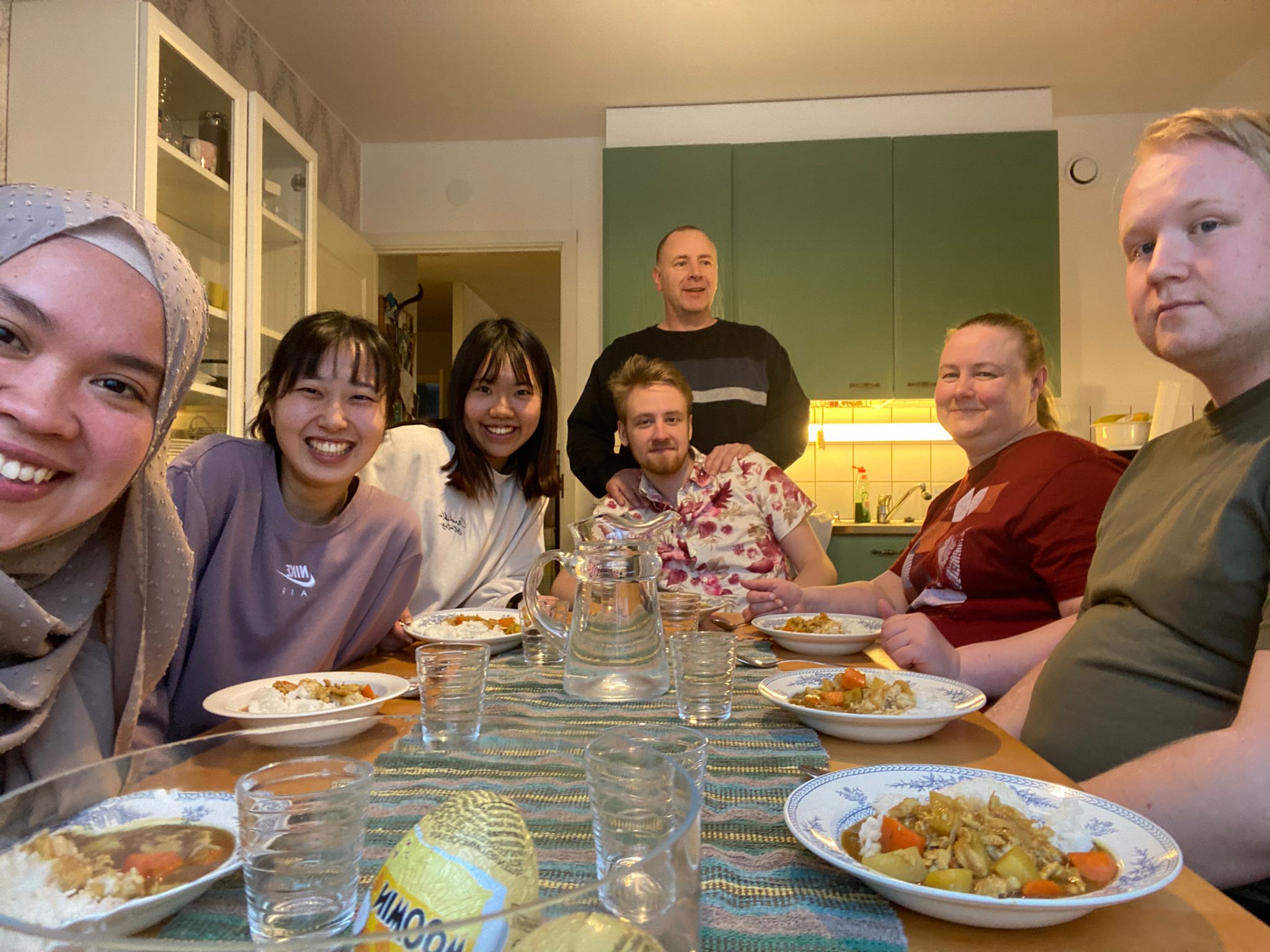 Minori with her Finnish host family
