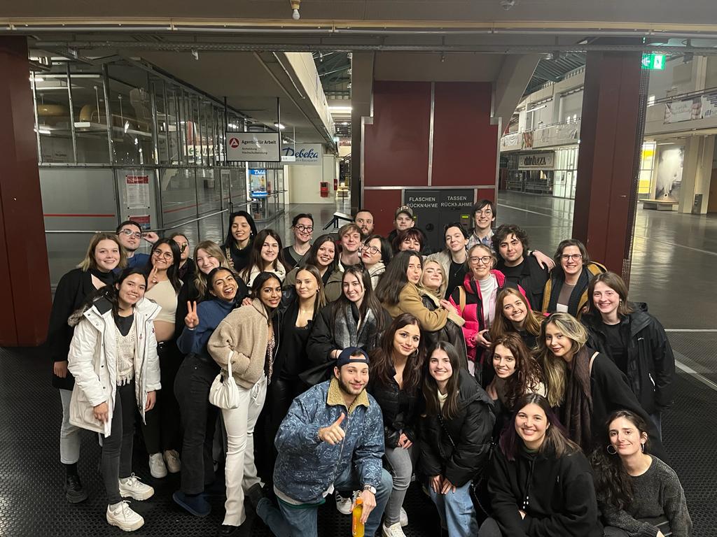 Exchange student group photo