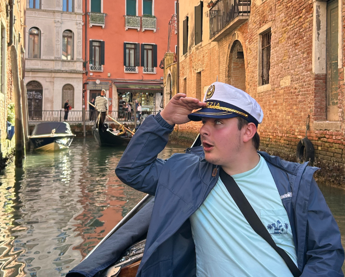 Kyle on a Gondola ride