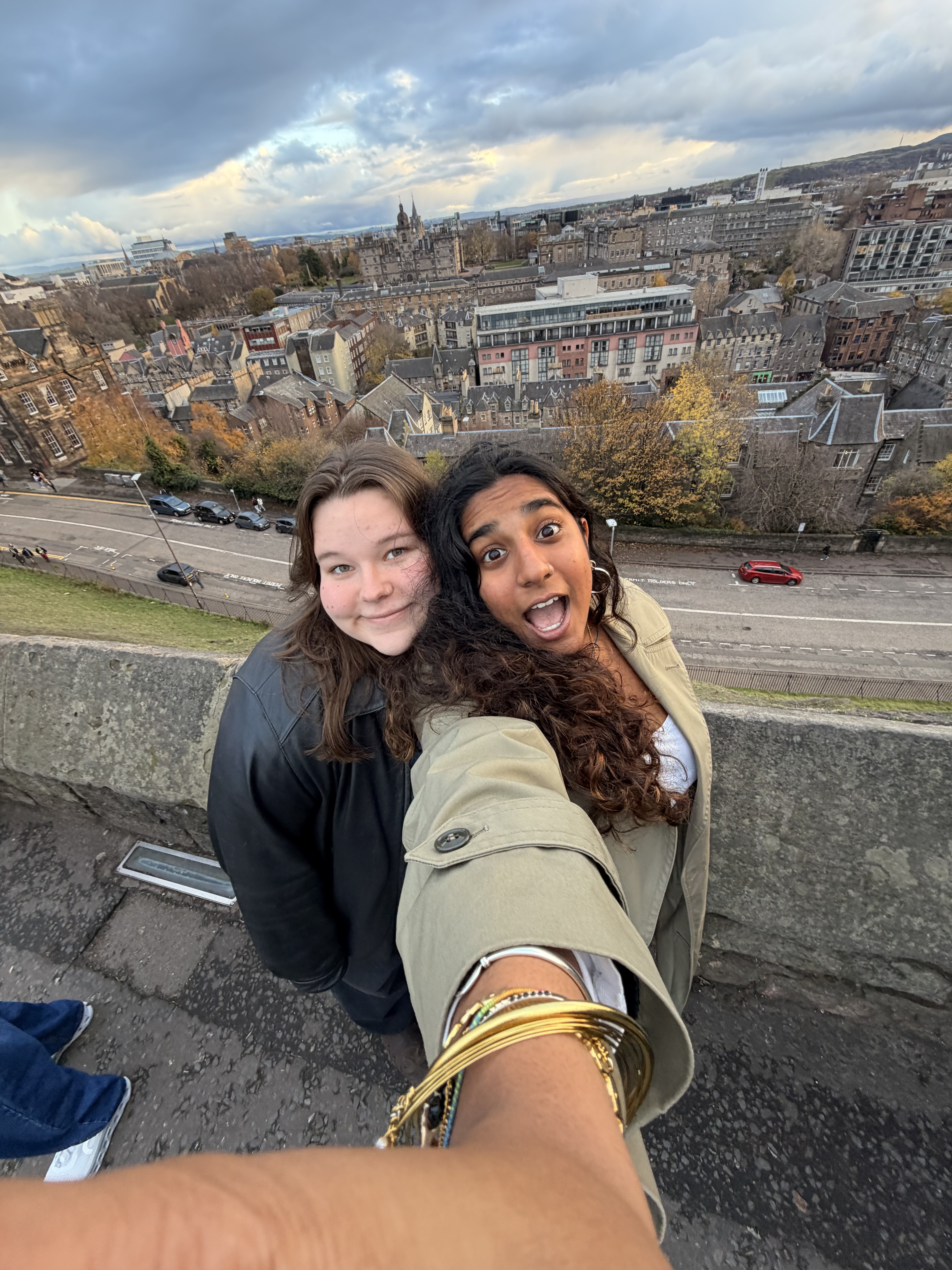 Sia and a friend in Scotland