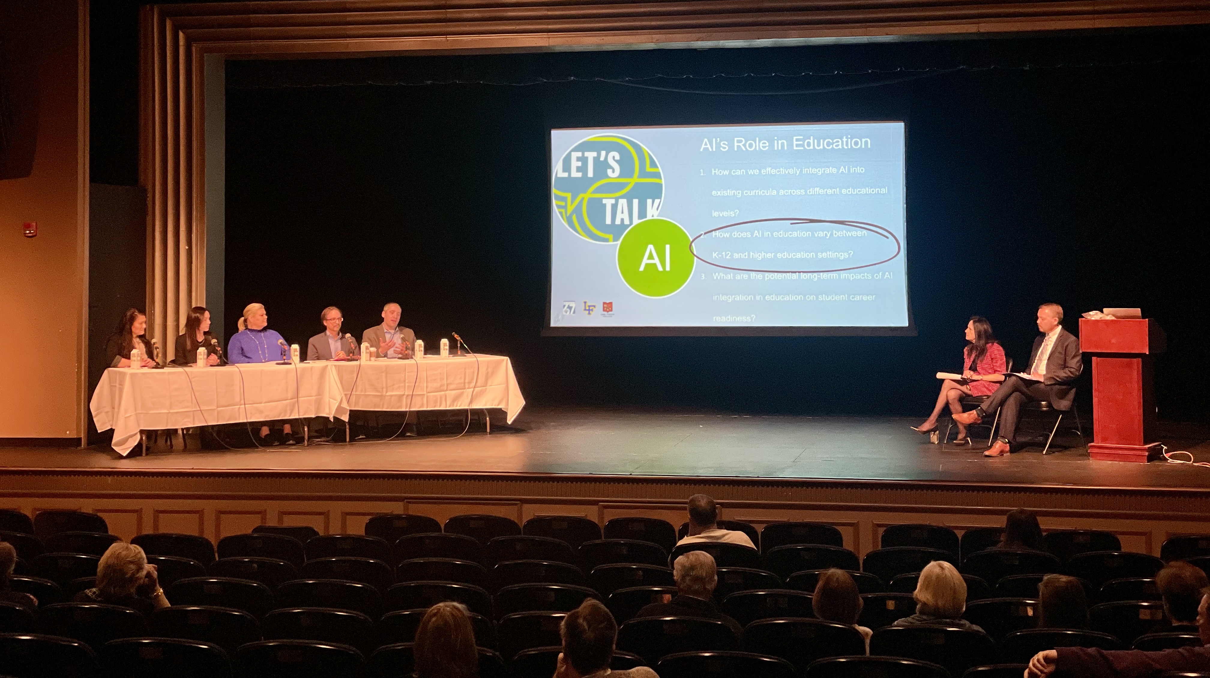 Panel discussion on stage