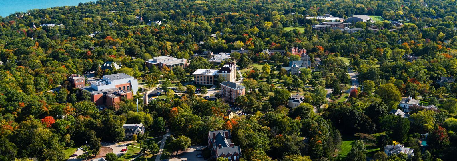 aerial view of campus