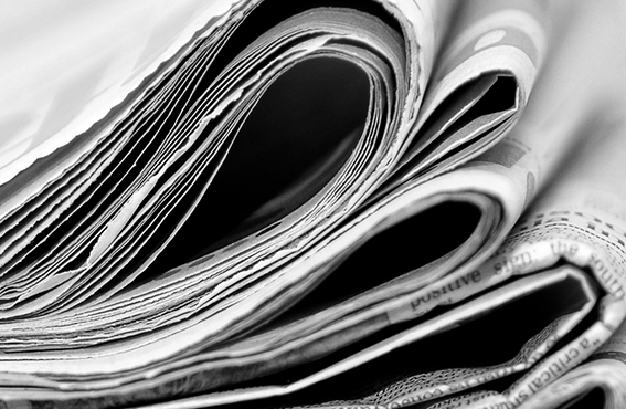 stack of newspapers
