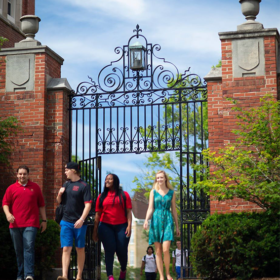 Group of students on campus