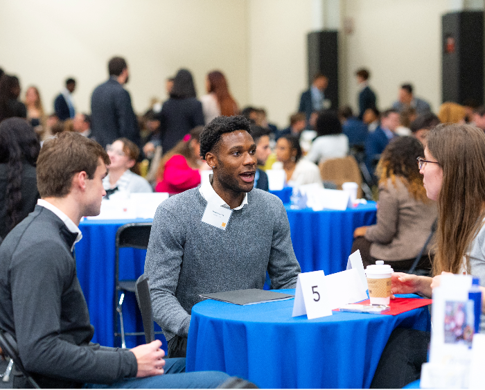 students networking