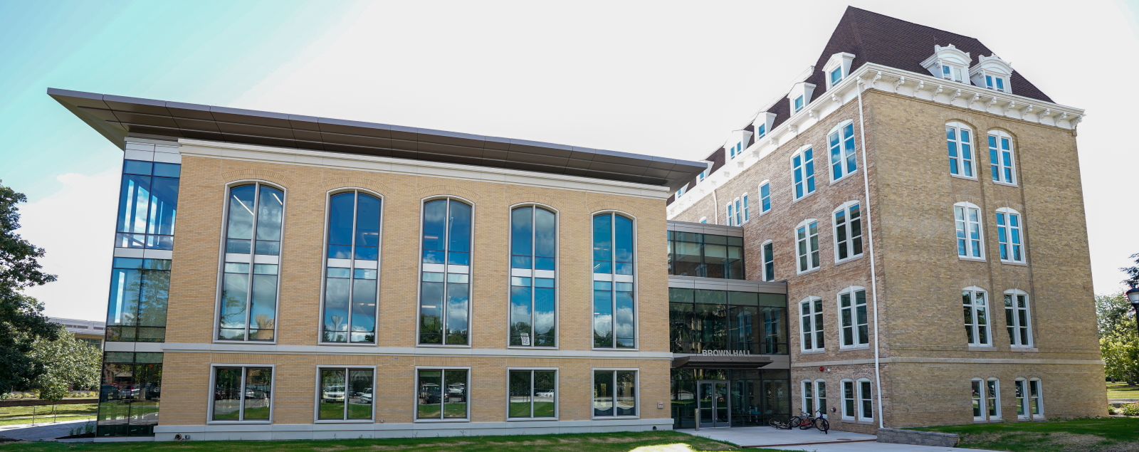 exterior view of Brown Hall