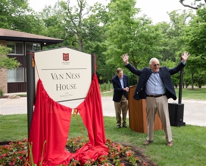 Gary Van Ness cheering