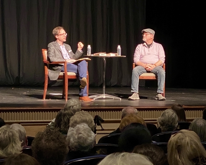 author interview on stage