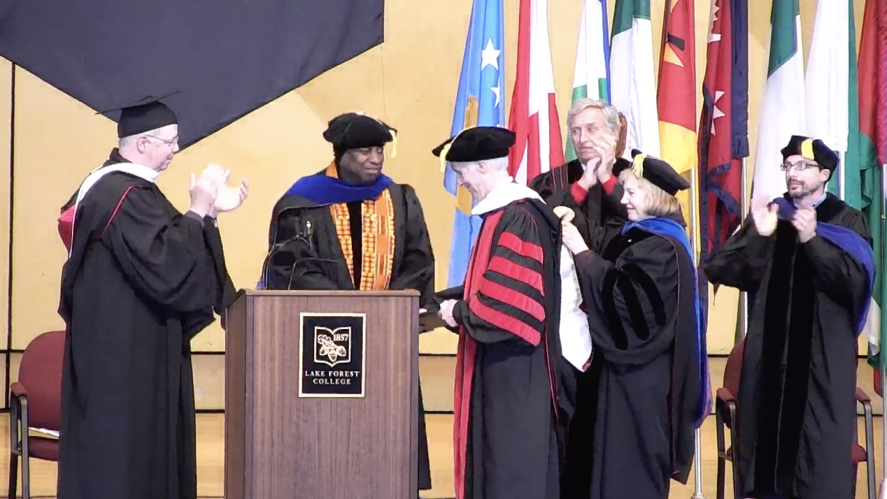 President Schutt receives honorary degree
