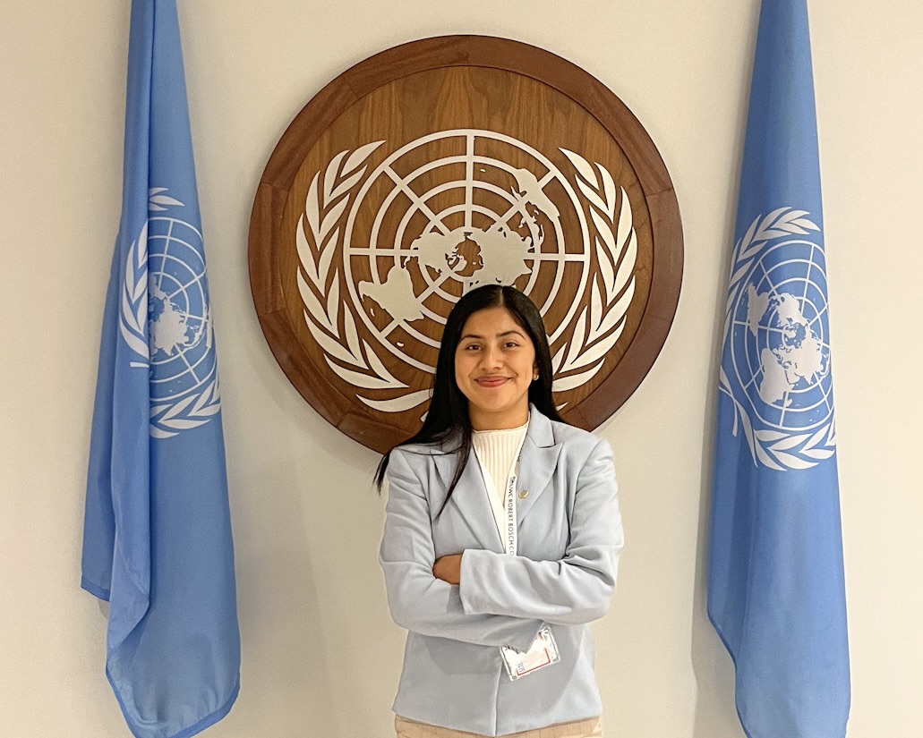 Isabella Tello at the UN