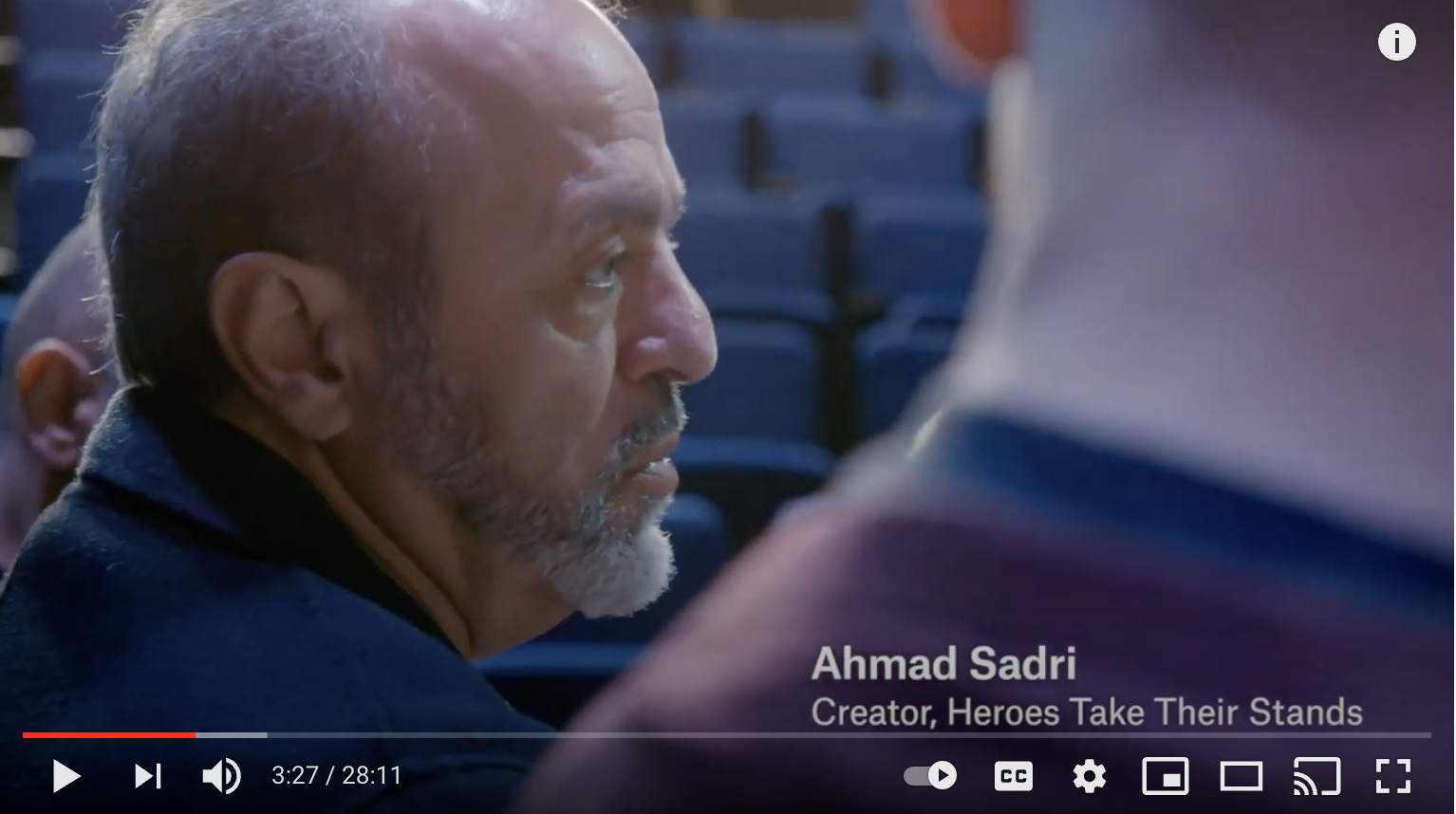 Ahmad Sadri in Heroes Take Their Stands documentary