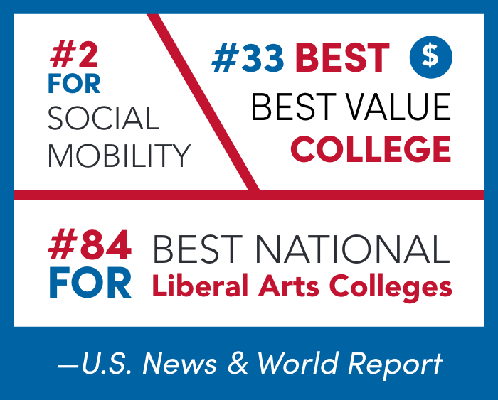 graphic highlighting US News & World Report rankings