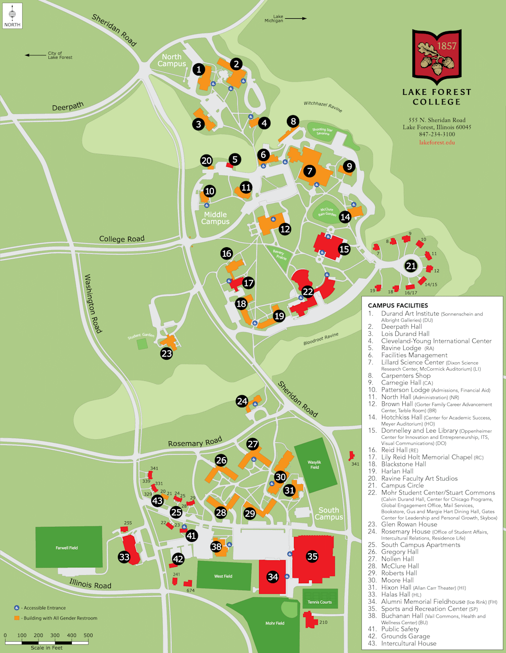 New College Campus Map