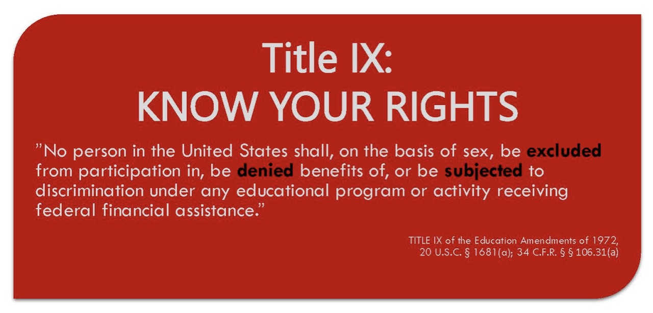 Title IX: Know your rights