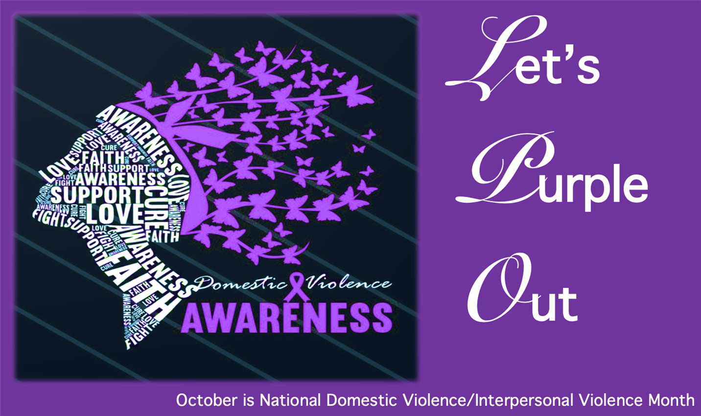 National Domestic Violence Awareness Month (DVAM) poster