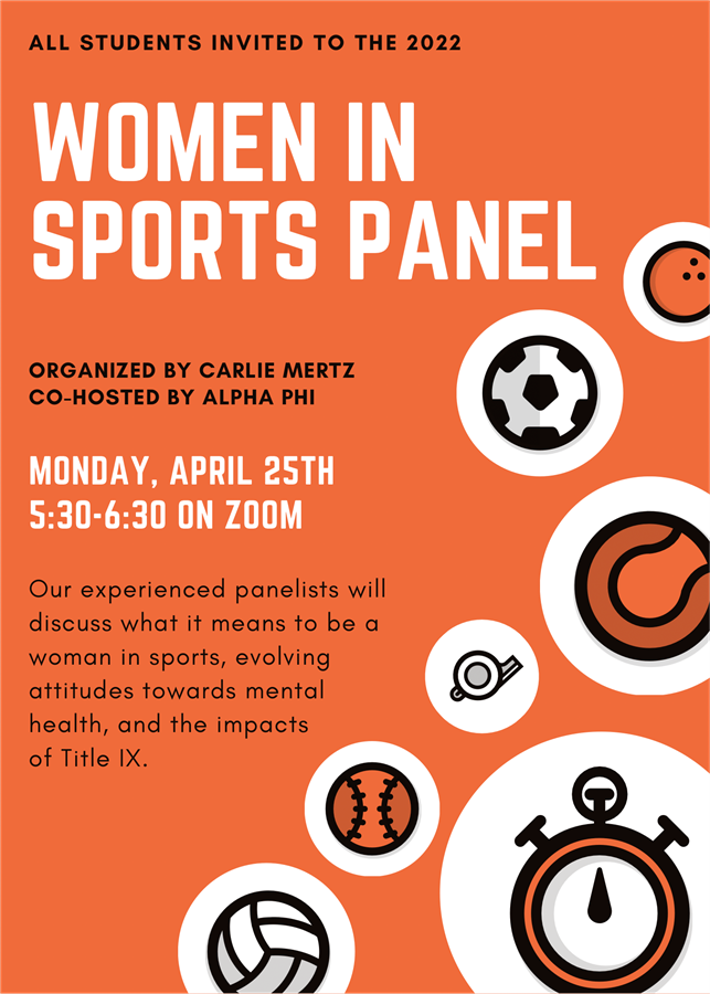 Women in Sports Panel poster