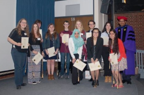 Twelve current students were inducted on April 28, 2018! Congratulations new members!