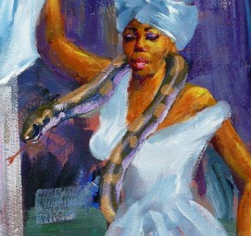 A Voodoo Queen With a Python