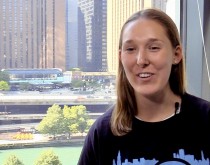 Julie Lord ’21 interned at Cumulus Media in NBC Tower in the summer ACTIVATE program.