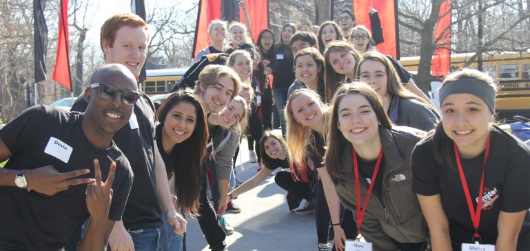 Lake Forest College Students on a Day of Service