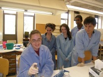 students in lab