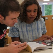 Sarah Coffman ’21 and Siraj Ul Munir ’21